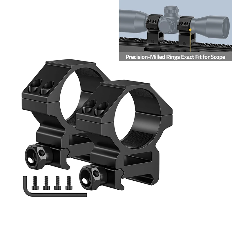 

CVLIFE Rifle Scope Rings Optics Ring Riflescope Mount for 1 inch Tube Scopes Compatible with 20mm Picatinny Rails and More
