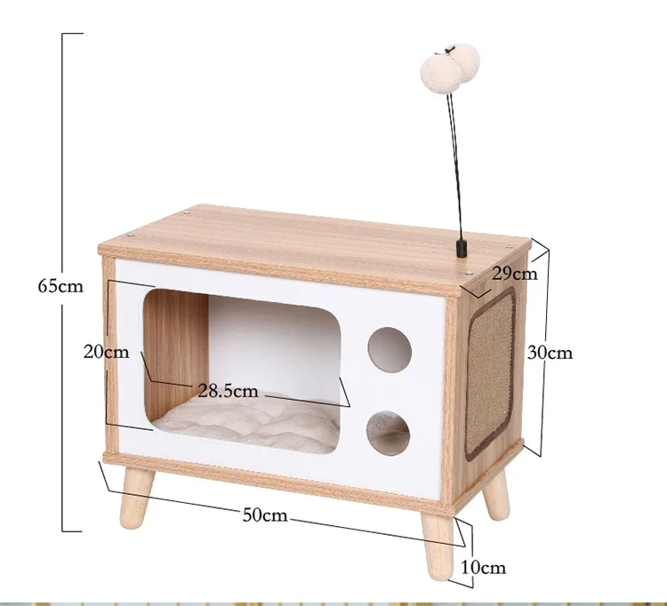 

Wholesale Luxury Villa Wooden Pet Product Big Indoor Cage Cat House