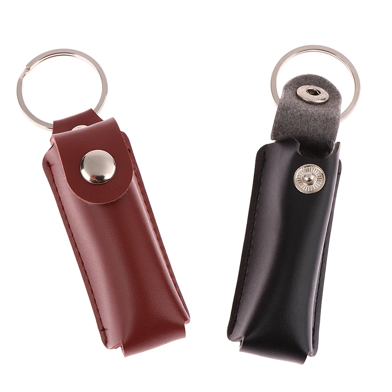 USB Case Protective Bag Portable Pocket Leather Key Ring For Usb Flash Drive