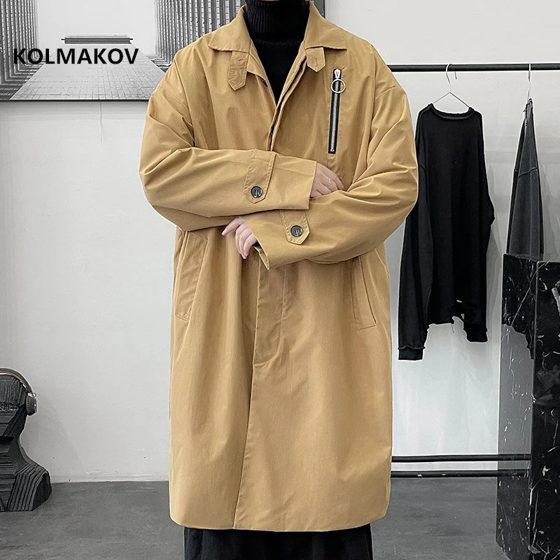 2024 spring Long style overcoat men's High quality trench coat,autumn fashion jackets men,Men's Clothing Windbreakers size M-5XL