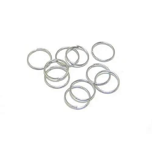 (16711)50g Diameter 4MM 5MM 6MM 7MM 8MM Thickness 0.7MM~1.2MM Iron Connect Rings Jump Rings Split Rings Jewelry Accessories