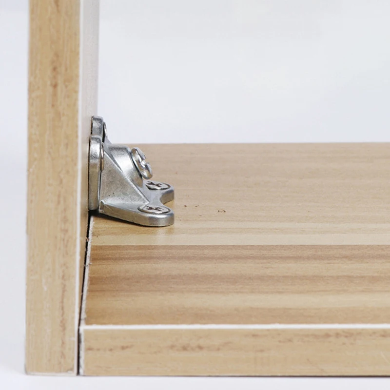 5 pezzi Staffe angolari Viti Connettore di supporto a farfalla a forma di L Elementi di fissaggio combinati rimovibili Codice angolo staffa ad angolo retto