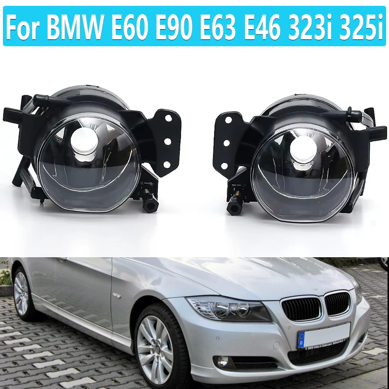 2 PCS Fog lights For BMW E60 E90 E63 E46 323i 325i Headlights Fog Light LED Fog Lamps Halogen Foglights 63176910792 63176910791