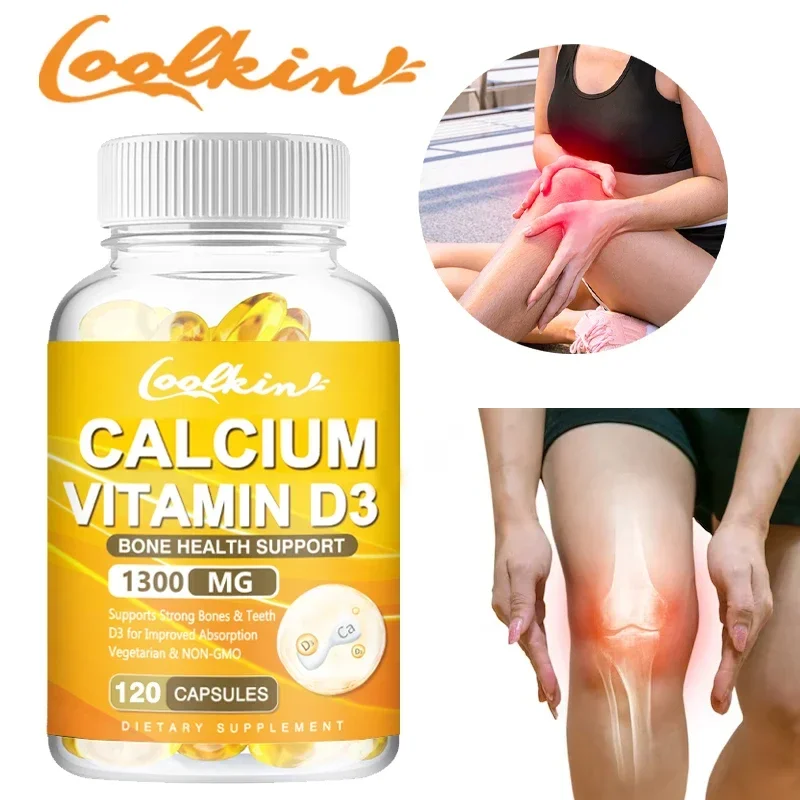 Suplemento Dietético de absorción de carbonos mejorada, vitamina D3, 1200 Mg de calcio