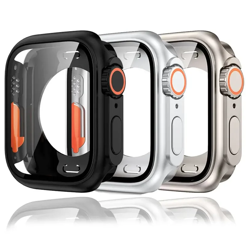 Защитный чехол для экрана Apple Watch 40 мм, 41 45 мм, 44 мм, серия 10, 42 мм, 46 мм, защитный чехол из закаленного стекла iWatch 9 8 7 6 5 4SE