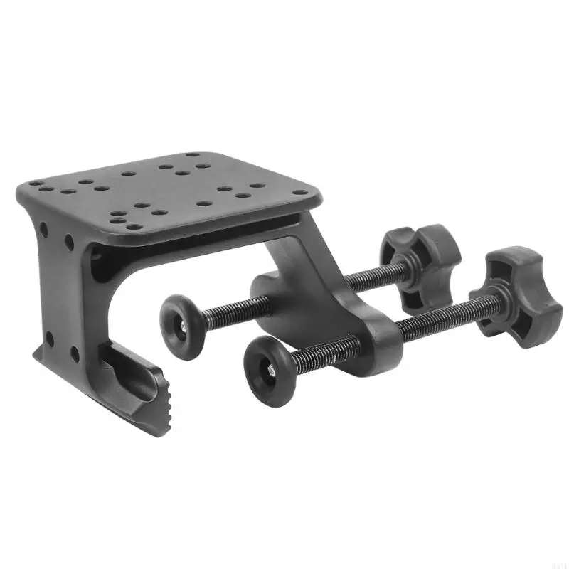 Adjustable Support Base with Two Hand Screws, Metal Body, and Hole Pattern Panel for Removable Placement on Desks, Boards, M4YD
