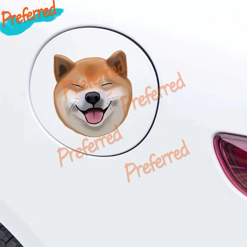 Personality Decals Shiba Inu Car Stickers DIY Body Decor Laptop Toolbox Truck Boat Dirt Bike Motorcycle Helmet Vinyl Decals