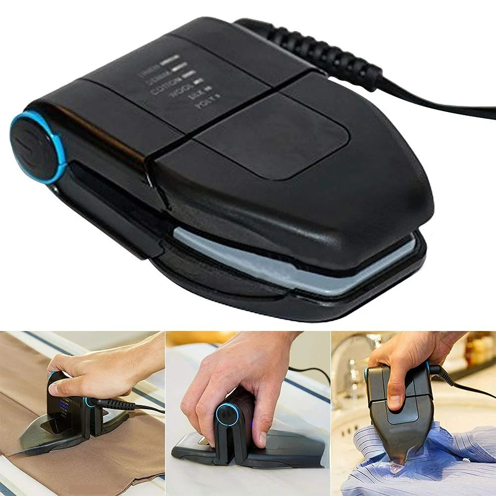 Drop shipping laundry mini handheld folding electric travel iron with dry steam Folding Portable Iron