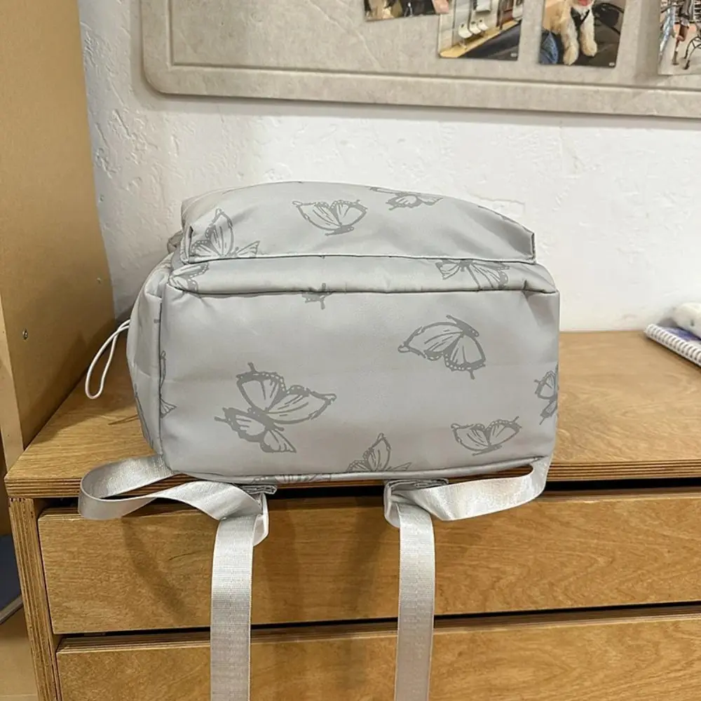 Waterproof Small Pack Butterfly Backpack Korean Style Solid Color Zipper Shoulder Bag Fitness Handbag Casual Backpack Outdoor