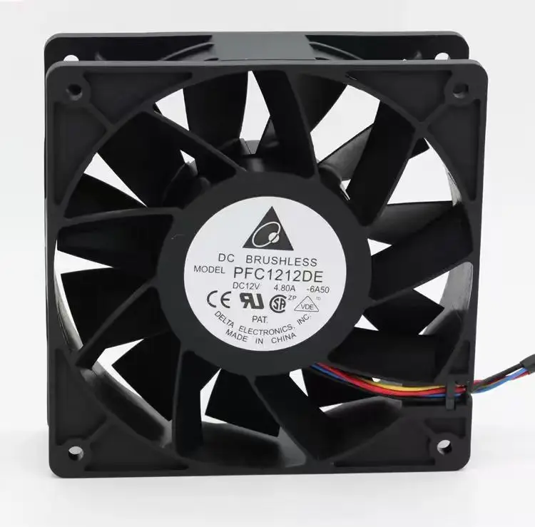 Высокоскоростной вентилятор охлаждения CFM Delta PFC1212DE 120 мм 12038 12В 4.8А 7000 об/мин, мощный осевой кулер для шкафов