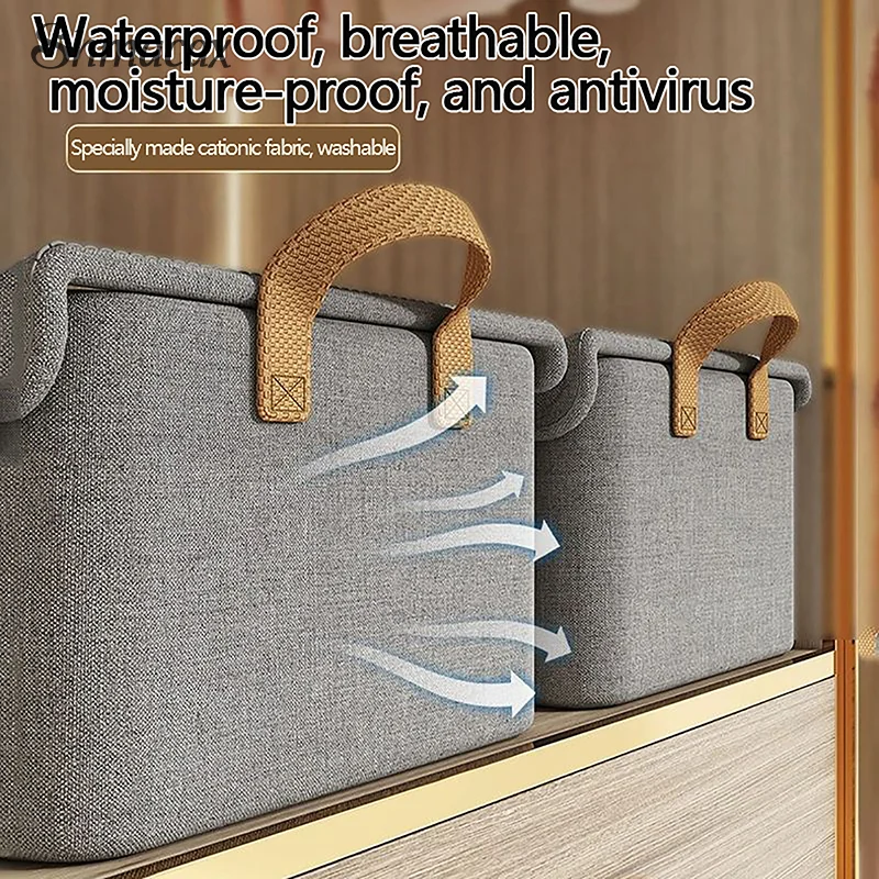 Cationic Steel Frame Folding Storage Box Clothes Trousers Home Multi-functional Compartment Drawer Wardrobe Storage Box