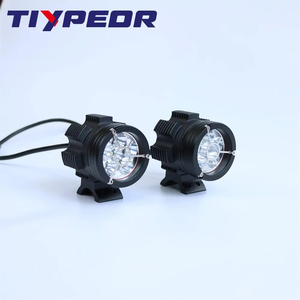 TIYPEOR Motorcycle Auxiliary Headlight Fog Lights Super Bright Spotlight High Quality For Off-road ATV SUV Headlamp Driving Lamp