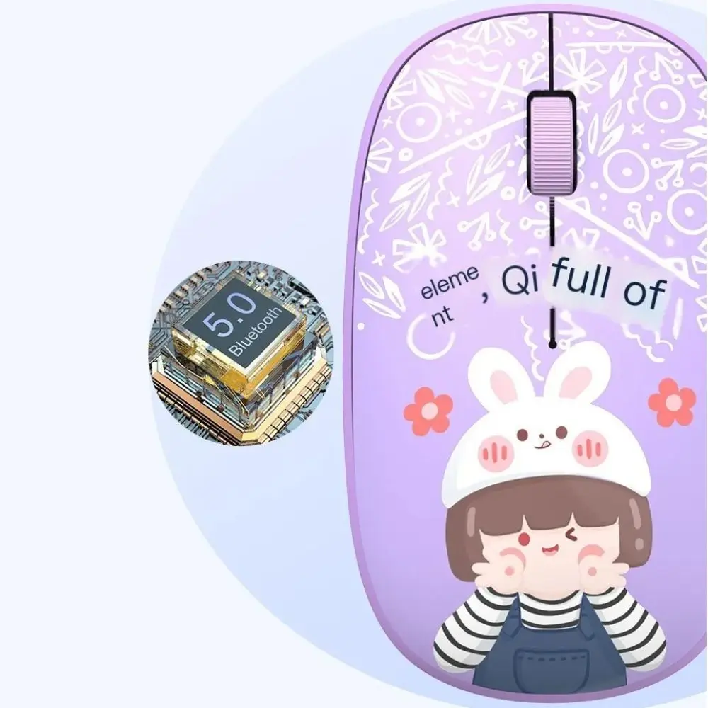 

Высококачественная беспроводная мышь 2,4 ГГц, бесшумная Bluetooth 5,0, Bluetooth-мышь, легкая компьютерная мышь с героями мультфильмов, офисная