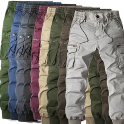 Pantalones Cargo militares para hombre, pantalones tácticos, monos lavados, ropa de calle informal