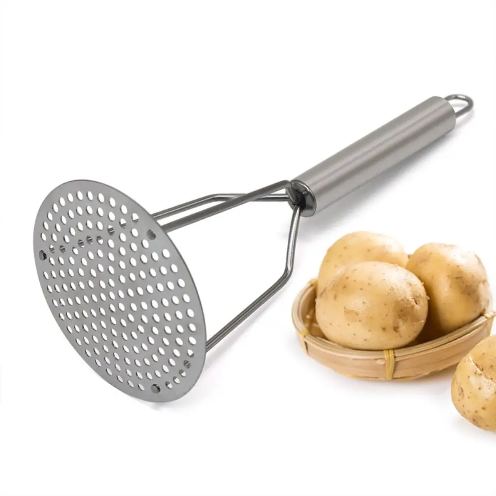 Stainless Steel Potato Masher Crush Vegetable Fruit Press Maker Vegetable Masher Kitchen Tool Gadget Kitchen Accessories