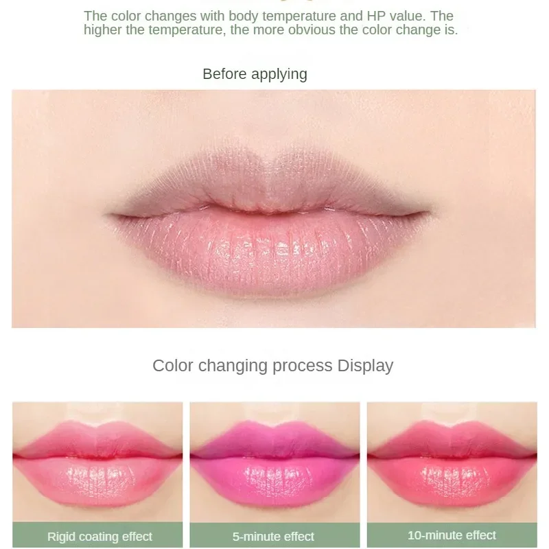 1 Stuk Vocht Lippenbalsem Langdurige Natuurlijke Aloë Vera Lippenstift Kleur Stemming Veranderende Langdurige Hydraterende Lippenstift Anti Veroudering