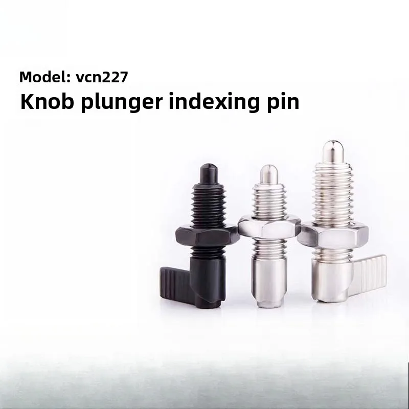 L Handle Index Plunger Coarse Thread Spring Locating Pin VCN227 M10 M12 Position Lock Plunger