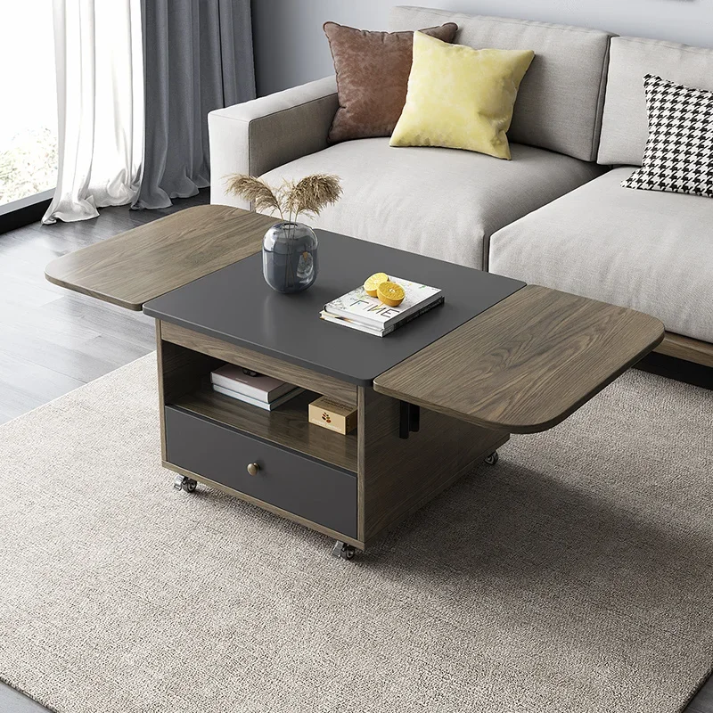 

Small Apartment Folding Coffee Table Dual-Use Simple Modern Living Room Economical Creative Multi-Functional Movable Furniture