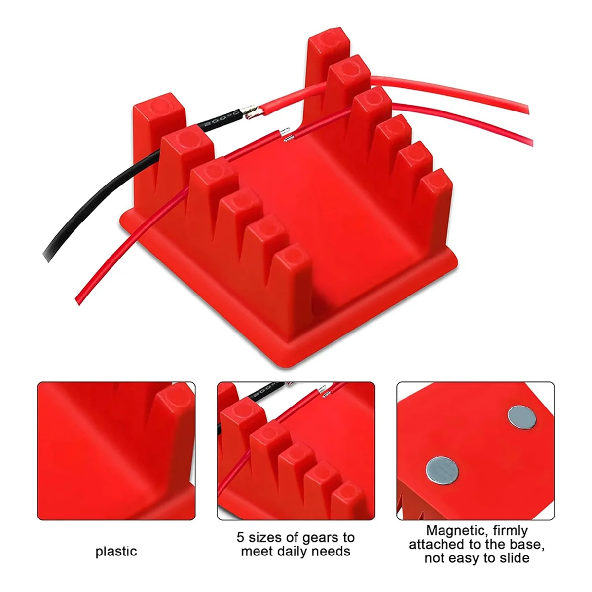 Pince de station de soudage, fil en plastique, support rapide, adaptée à différentes tailles, 2 pièces