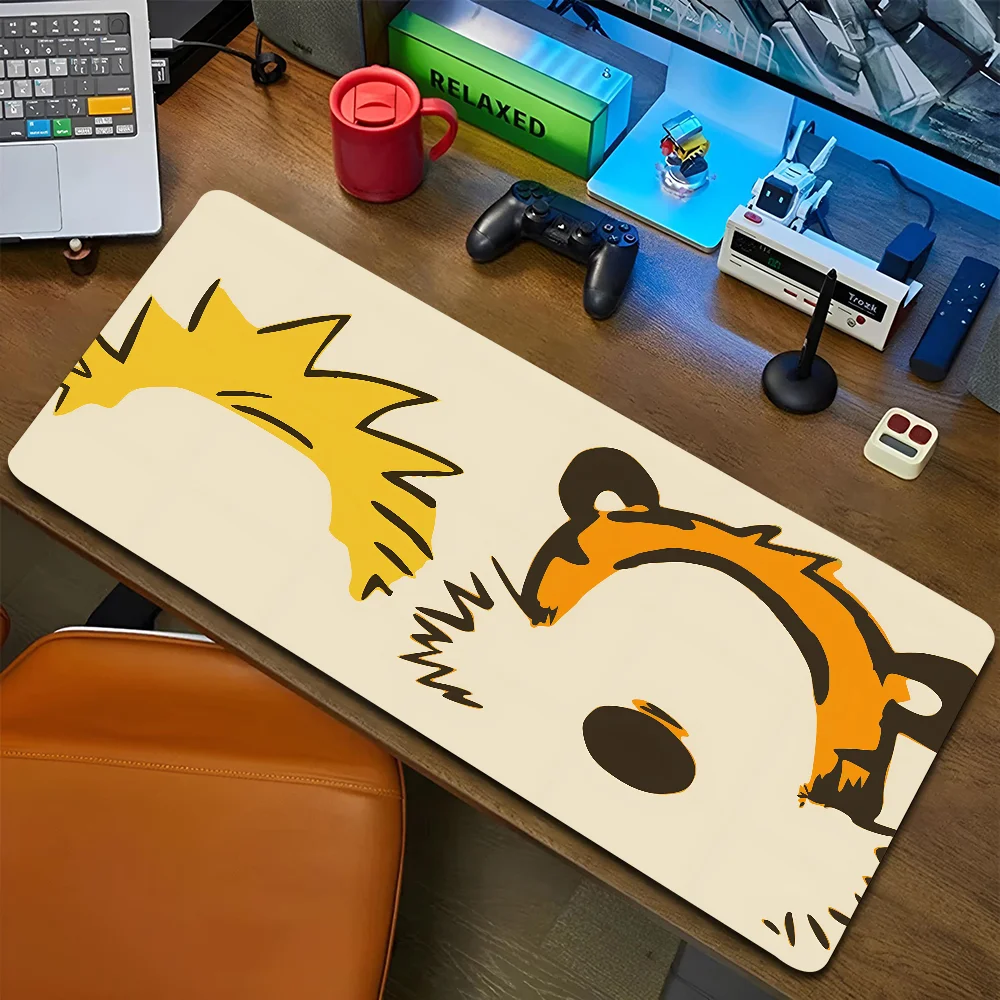 1pc Hot C-Calvins And H-Hobbes Non-slip Mouse Pad Suitable For Office Computers Laptops E-sports Game Desk Mats XXL Keyboard