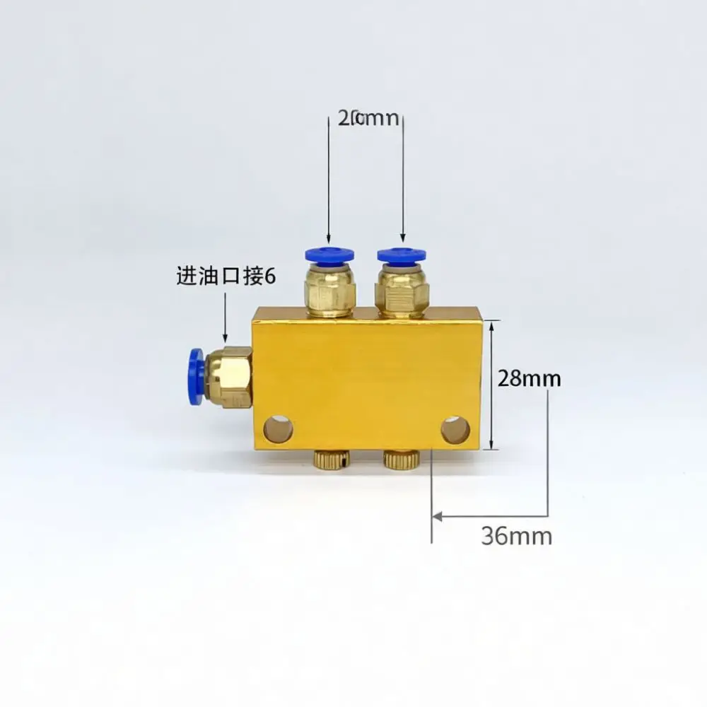 For Sunzi Precision Lubrication Splitter Block Adjustable Flow Valve Quick Release Connector Industrial Oil System