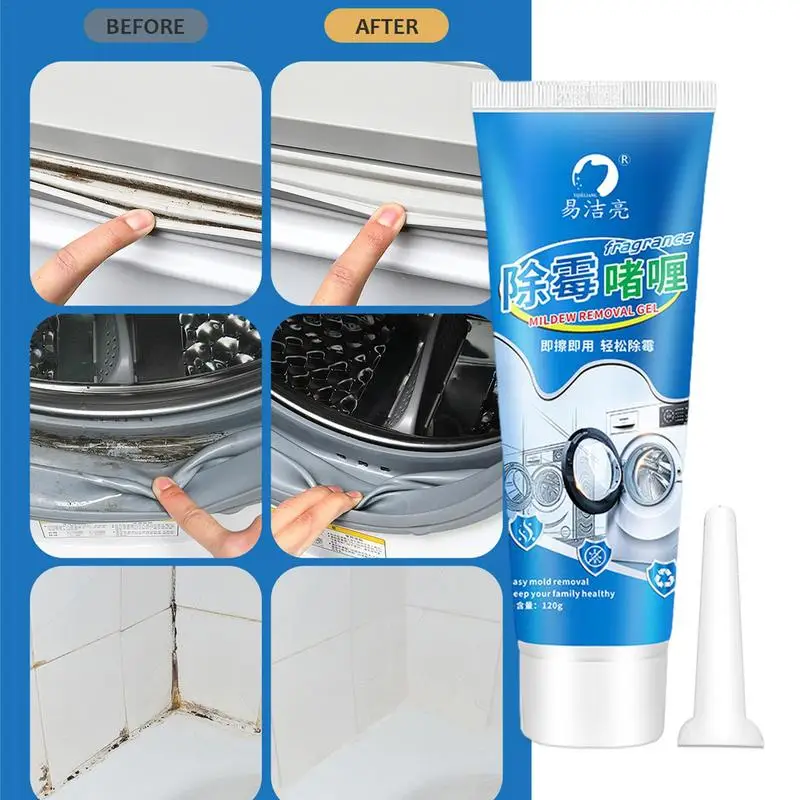 120ML Mold Remover Gel Mildew Mold Remover For Sink Edge Ceramic Tile To Mold Mildew Cleaner Long Lasting With Nozzle
