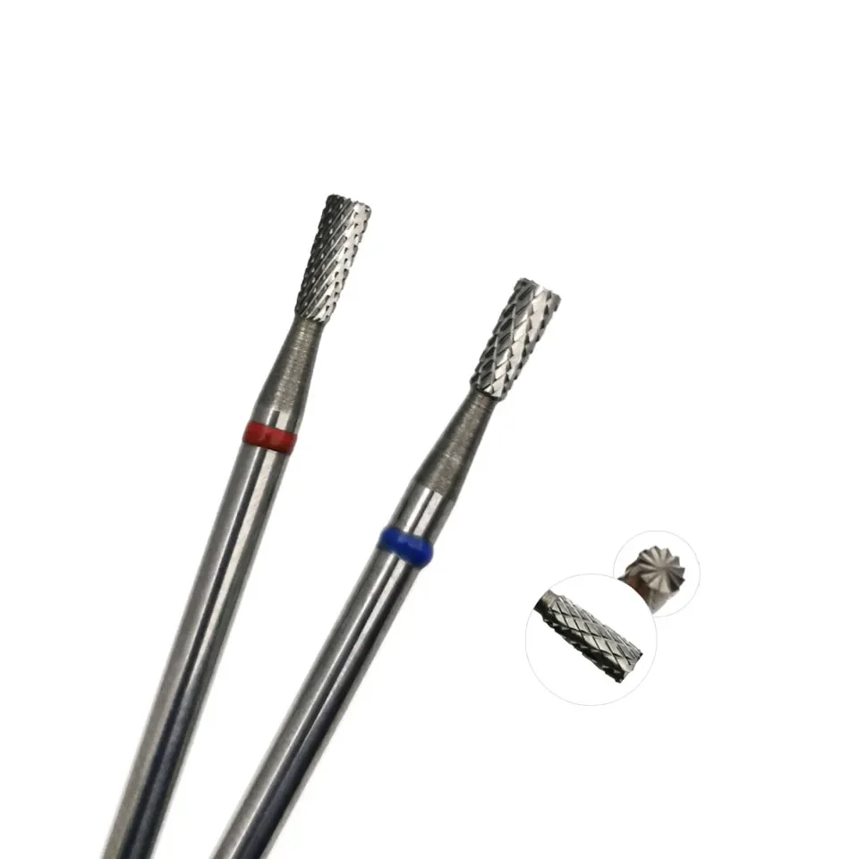 HYTOOS umgekehrte konische Bits (R-Schnitt) 3/32 Hartmetall-Nagelbohrer für Maniküre, Nagelhaut, sauberes Nail-Art-Ausrüstungszubehör – Detail 2