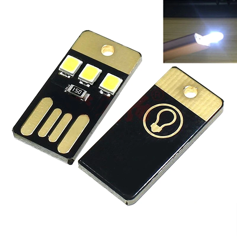 【Camping Night Hiking Tent Lamp Light Outdoor Portable Energy Saving Flashlight Mini USB LED Keychain Night】