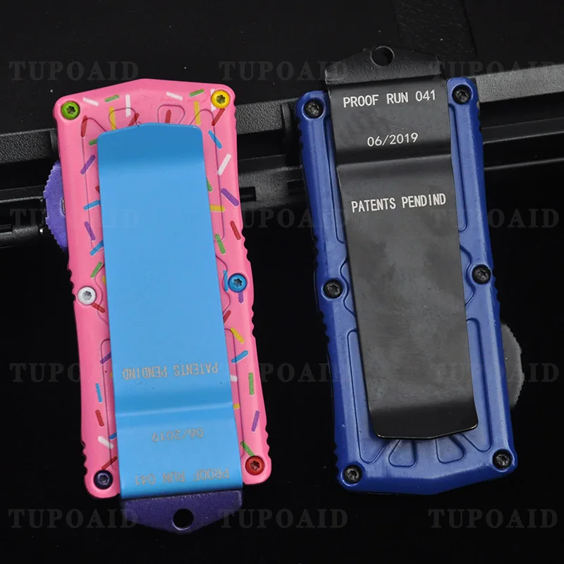 

Mini Micro Exocet OTF TECH Knife Dessert Warrior Donut Pink EXO Outdoor Camping Hiking Pocketknives Utility EDC Tools Men's Gift