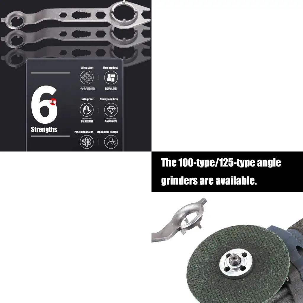 

P82E Grinders Glench 4 Claw Double Head Wrench Professional Maintenge Accessories Tool для машины для машины