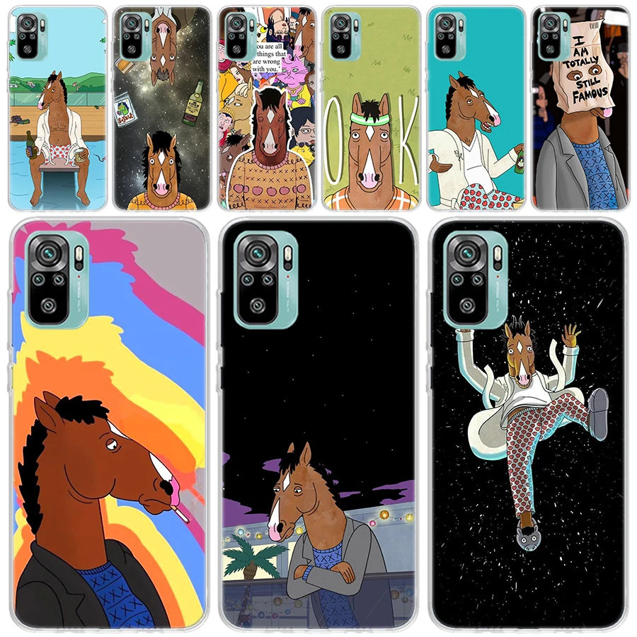 Cartoon B-BoJack Horsemans Soft Phone Case for Xiaomi Redmi 12 12C 9 9A 9C 9T 10 10A 10C 8 8A 7 7A 6 6A K20 Pro K40 Cover CoqueP