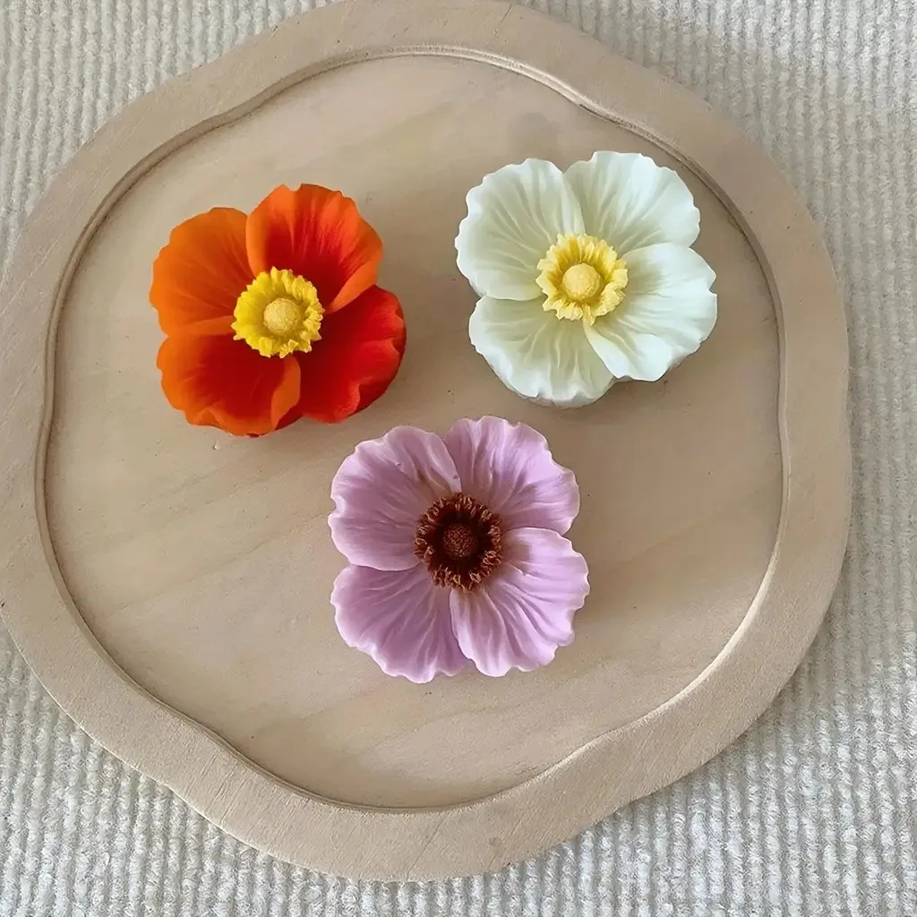 Flower Silicone Candle Mold, Can Be Used To Make Soap, Clay, Resin Crafts, Home Decoration, And Various Holiday Gifts view 5