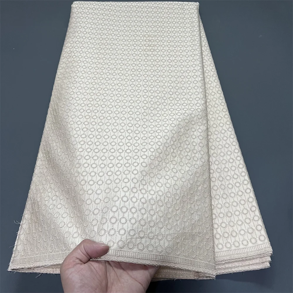 

2025 африканский нигерийский тюль для шитья платья, высокое качество, кружевная ткань, дамасский хлопок, чистая вышивка, свадебная вечеринка, 5 ярдов hz1389