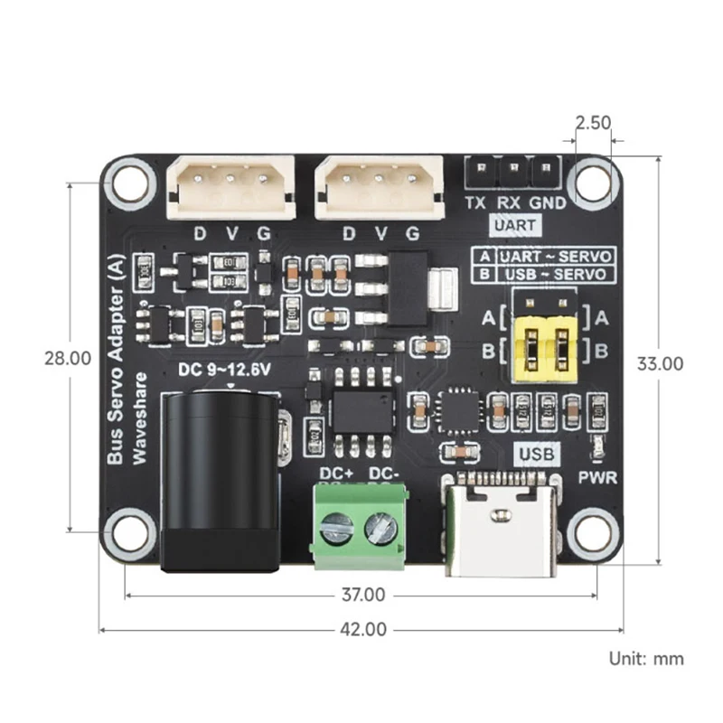 

1Pc Serial Bus Servo Driver Board Integrates Servo Power Supply And Servo Controller For Pi/Arduino/ESP32