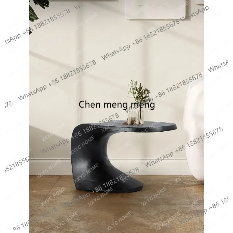 Creative solid wood sofa edge few modern minimalist designer small coffee table living room low table