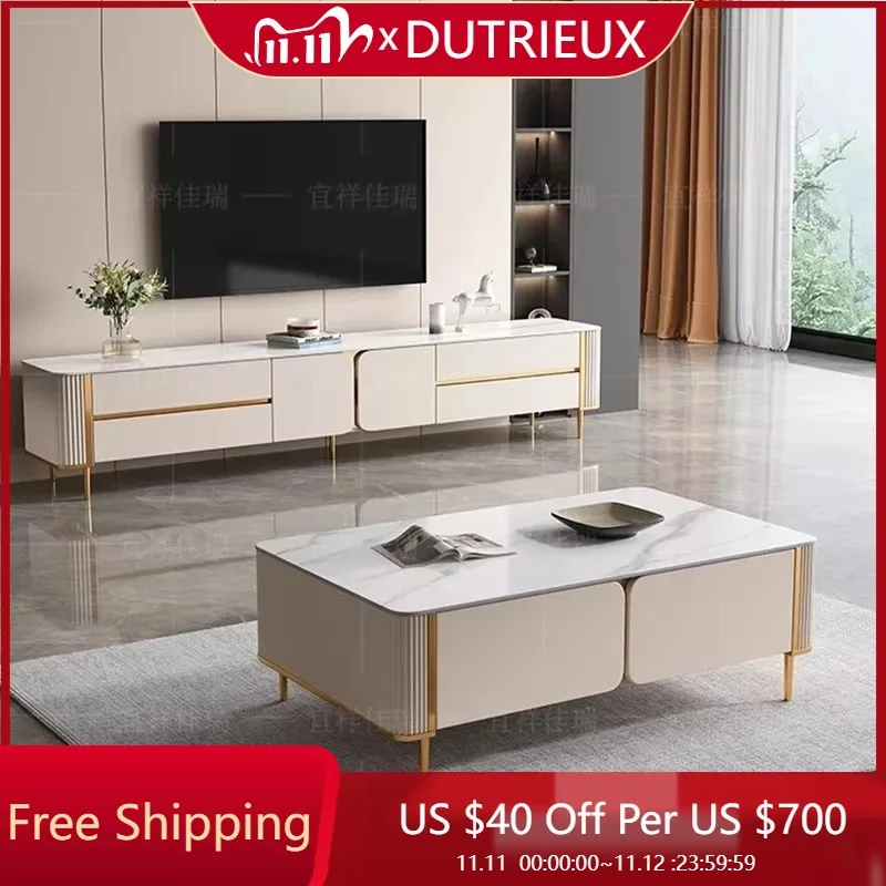 

Creative White Tv Stand Premium Aesthetic Elegant Minimalist Tv Cabinet Save Space Design Archivadores Chinese Style Furniture