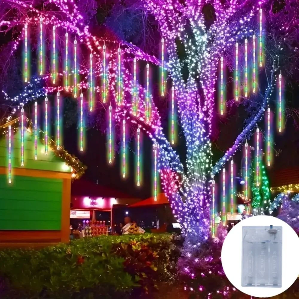 30 سنتيمتر LED النيزك دش المطر سلسلة أضواء AA بطارية LED أضواء الشارع عيد الميلاد الديكور للمنزل في الهواء الطلق حفل زفاف ديكور #4