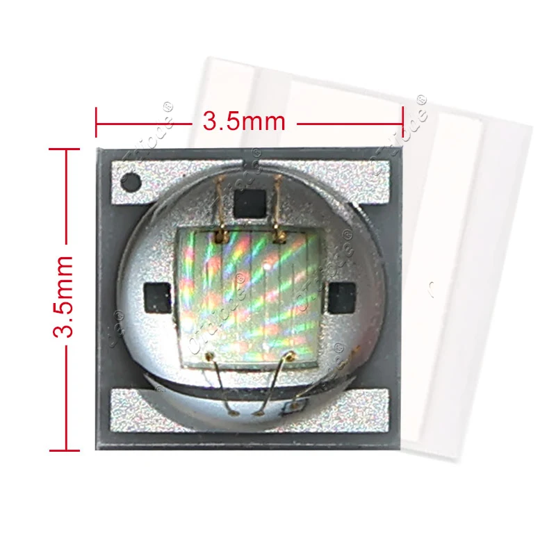 5-10pcs 3535 3W LED Green Chip SMD Cyan 500-510nm 520-525nm 530-535nm 540-545nm 550-555nm Yellow green 565nm Ceramic Lamp Bead