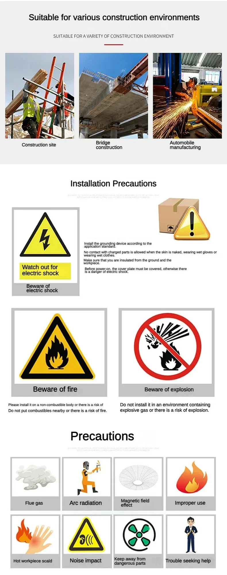 220V Household Fully Automatic Small Welding Machine Inverter DC All Copper Full Set ARC-225 Portable Mini Welding Machine