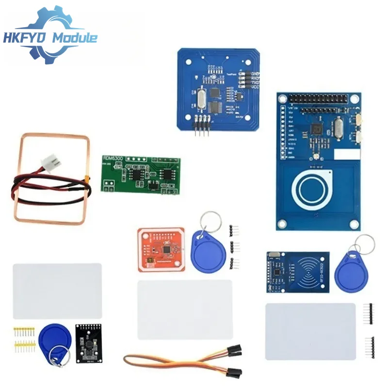 RFID מודול RC522 MFRC-522 RDM6300 ערכות S50 13.56 Mhz 125Khz 6cm עם תגיות SPI לכתוב & לקרוא עבור arduino uno 2560