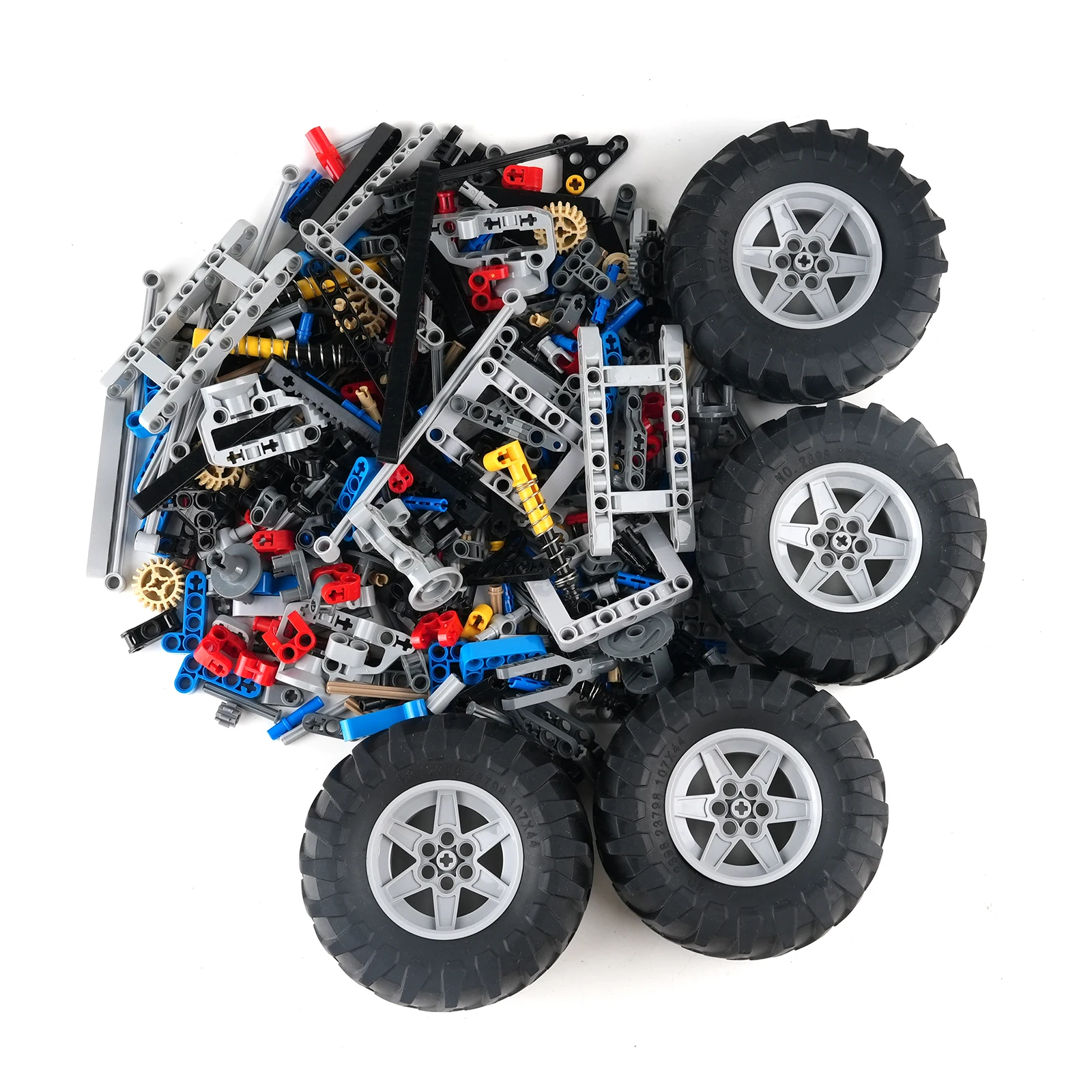 4륜 구동 클라이밍 카 서스펜션 쇼크 기술적 MOC 블록 오프로드 카 DIY 컨트롤 파워 장난감 선물