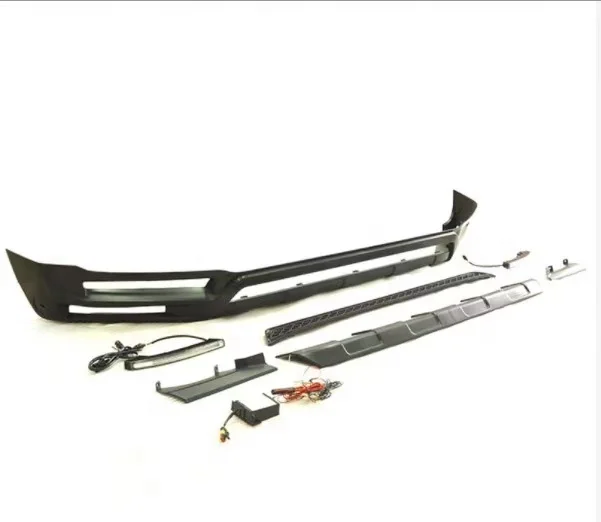 

B-Style front carbon fiber bumper discount body kits front lip led light bar for ben-z G-class W464/W463