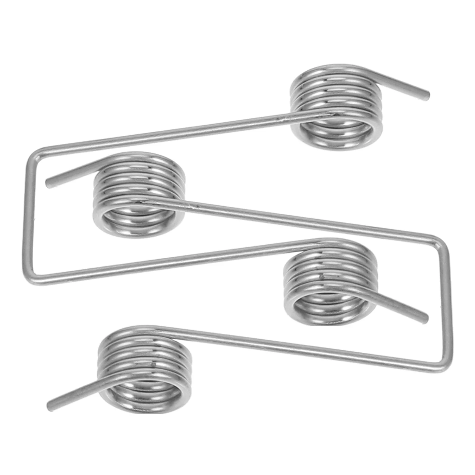 

2 Pcs Latch Spring Accessories Trash Can Small Springs Stainless Steel Rubbish Bin