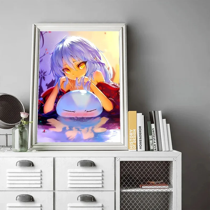ملصقات شخصيات أنيمي لديكور المنزل ، ريمورو عاصفة الوحل ، مطبوعات قماش ، رسم ، فن حائط مانغا ، صورة لغرفة المعيشة