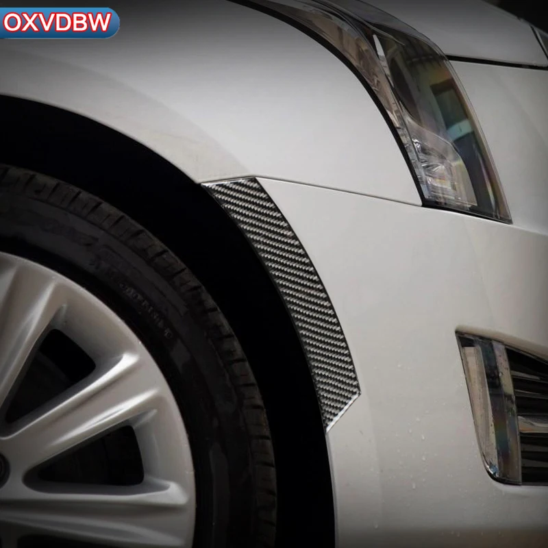 

For Cadillac Ats Accessories Carbon Fiber Wheel arch bumper Decorative Frame Cover Trim Sticker Car-Styling