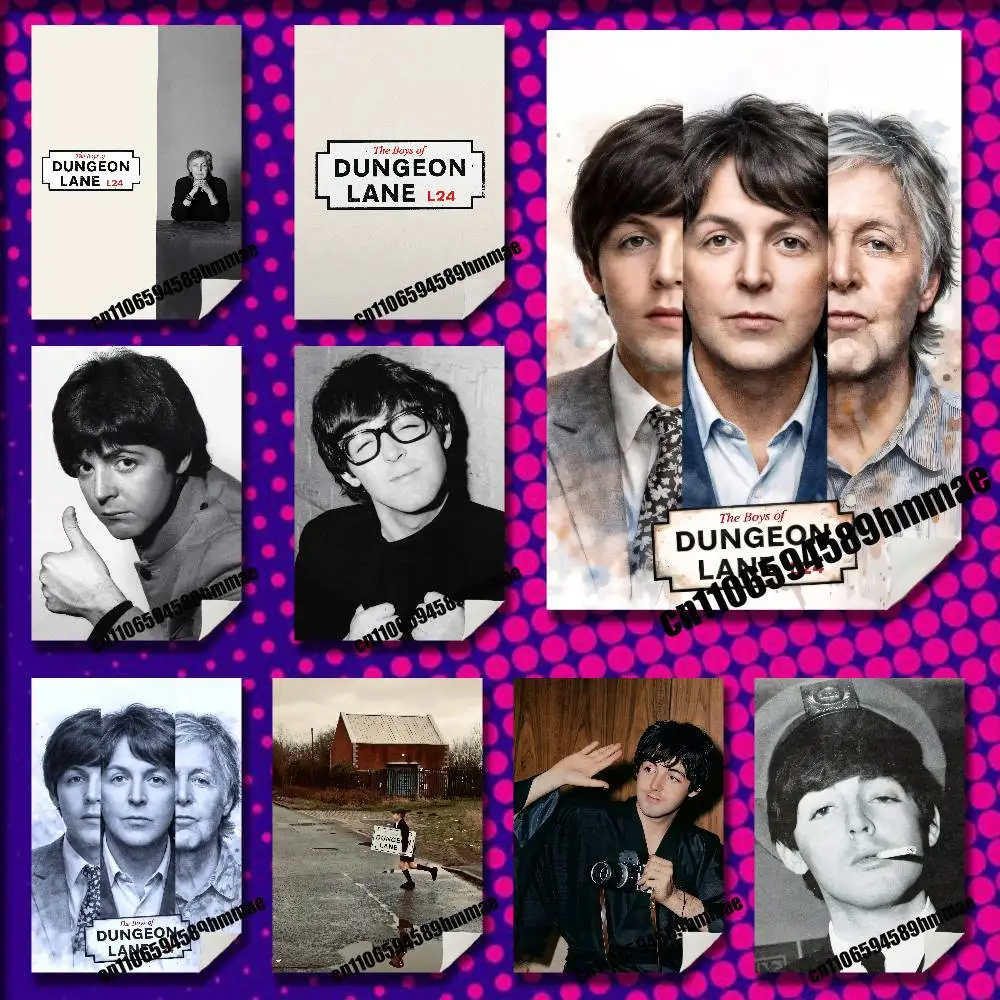 For The Boys of Dungeon Lane Poster Wall Murals Paper Self-adhesive For P-Paul Singer M-McCartney Sticker Playbill Cover
