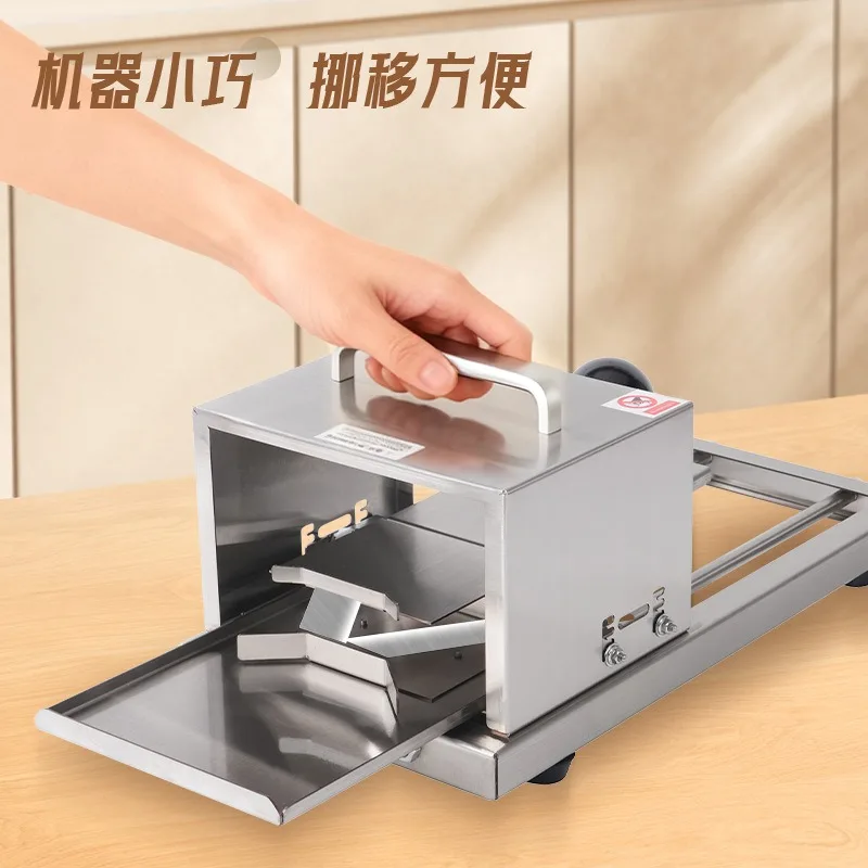 Bread Slicer Commercial Kitchen Utensils Bagel Burger Cutter Stainless Steel Manual Bread Slicer