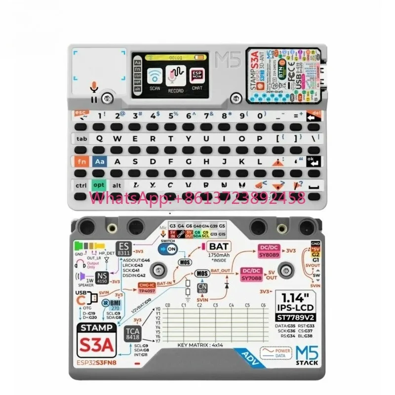 Cardputer Adv Version (ESP32-S3) Card Computer 56 Key Programmable Development Board Stamp-S3A