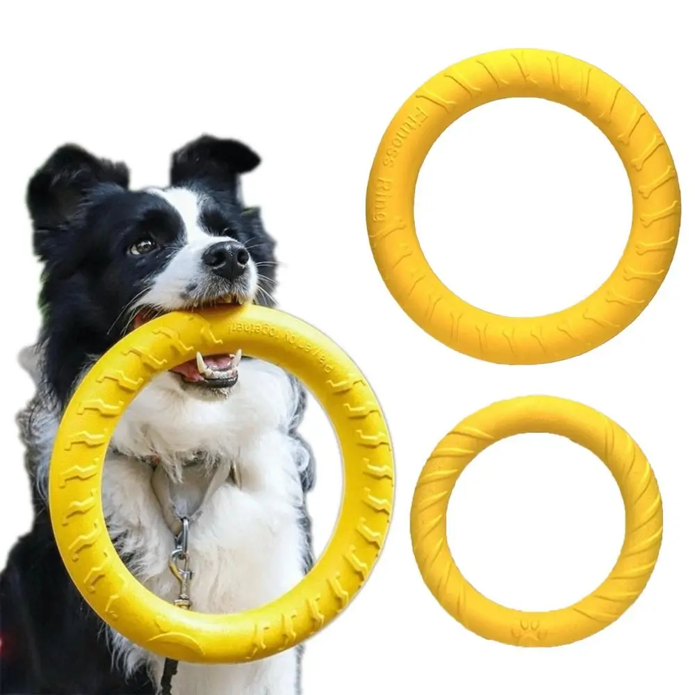 Puppy Outdoor Play Toy Set EVA Floating Flying Disc Ring Durable Bite‑proof Chew Toy For Dog Training Interactive Pet Game