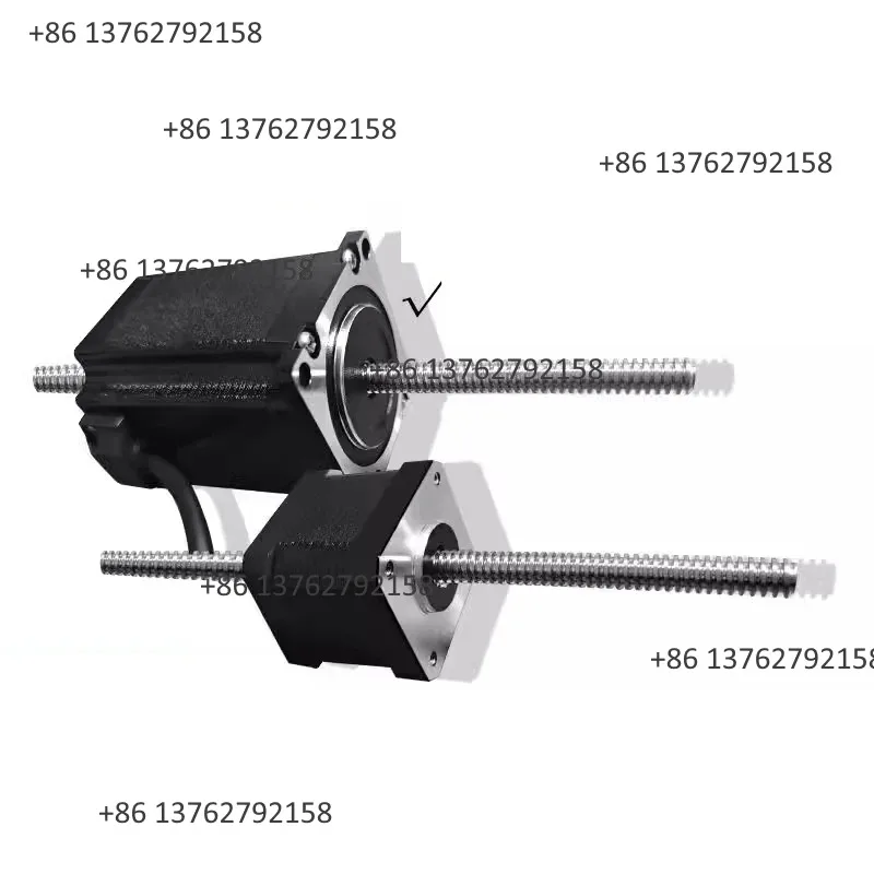 42/57 Through Screw Rod Stepper Motor, 1.8° 2 Phase Linear Step Motor with Drive Screw Rod Structure